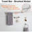 Bathroom Accessory Set Brushed Nickel Adjustable Expandable Towel Bar Bathroom Hardware Set Wall Mounted