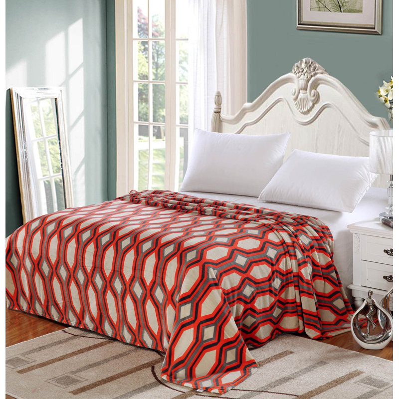 Couverture , Double, Orange
