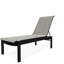 Chaise longue sans accoudoirs empilable en polymère avec accoudoirs Leeward-31923933-31923935