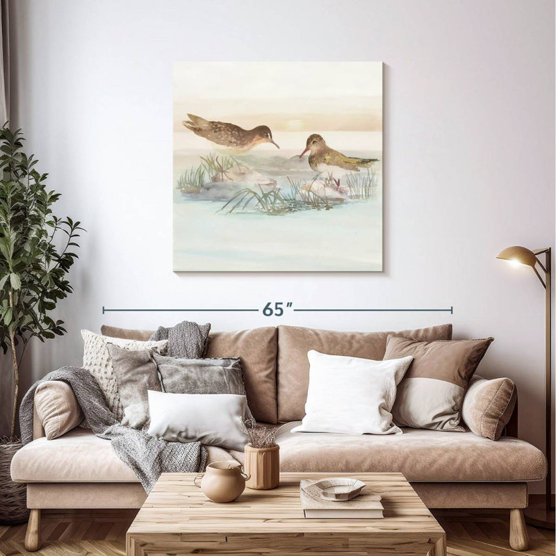 Brampt Beachside Birds IV, 39" H x 39" W