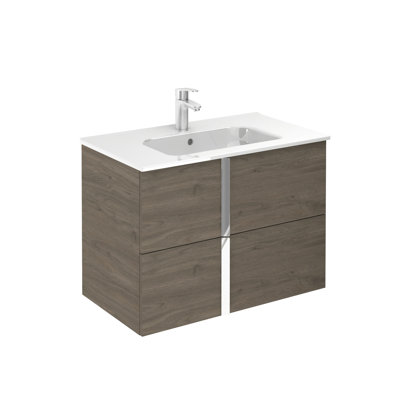 Estado 32'' Single Bathroom Vanity with Ceramic Top