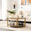  Table basse en verre avec rangement