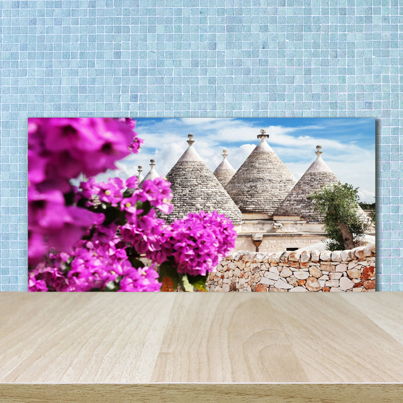 50cm W x 100cm L Glass Peel and Stick Panel