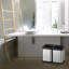 Poubelle de cuisine 2 X 5,3 gallons, poubelles à double compartiment, couvercle ouvert