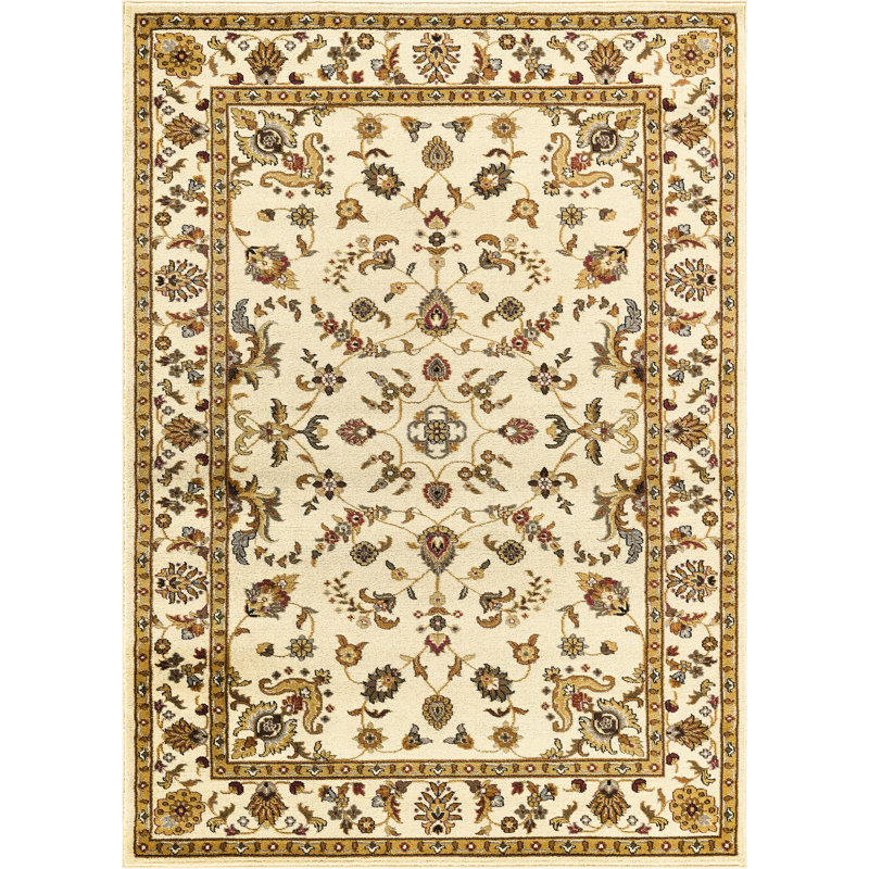 Tapis crème crème, 2 pi 7 po X 3 po, le polypropylène apporte de l'élégance à votre maison pour une pièce bien aménagée