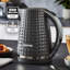 GEEPAS Argyle 1.7L Cordless Electric Kettle | Textured Kettle with 360° Rotational Base & Concealed Heating | Auto Shut Off Boil Dry Sensor | Space Saving Cord Storage and LED Indicator | 2200W-124213239