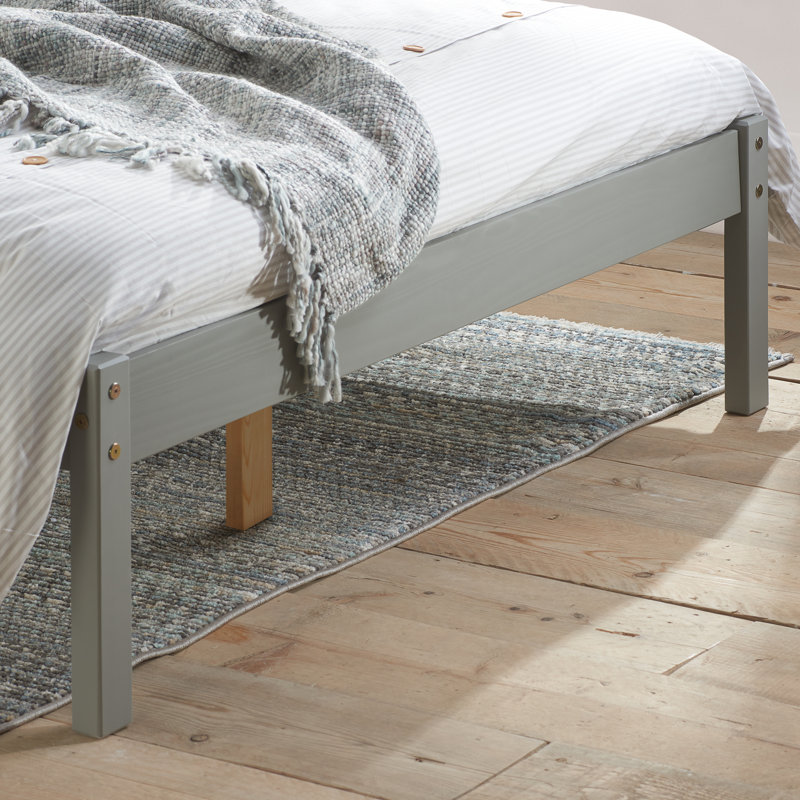 Alam Bed Frame, Small Double (4'), Grey