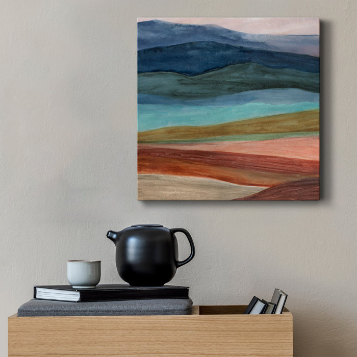 Union Rustic Desert Layers - Wrapped Canvas Print & Reviews | Wayfair