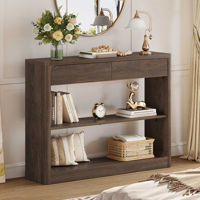 Console en bois à bords arrondis 43 po Guinna
