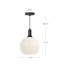 Luminaire suspendu sphère 1 lumière Castilla-66310711-66310709