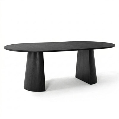 47"-65"-83" Round-To-Oval Extendable Dining Table With 3-in-1 Design