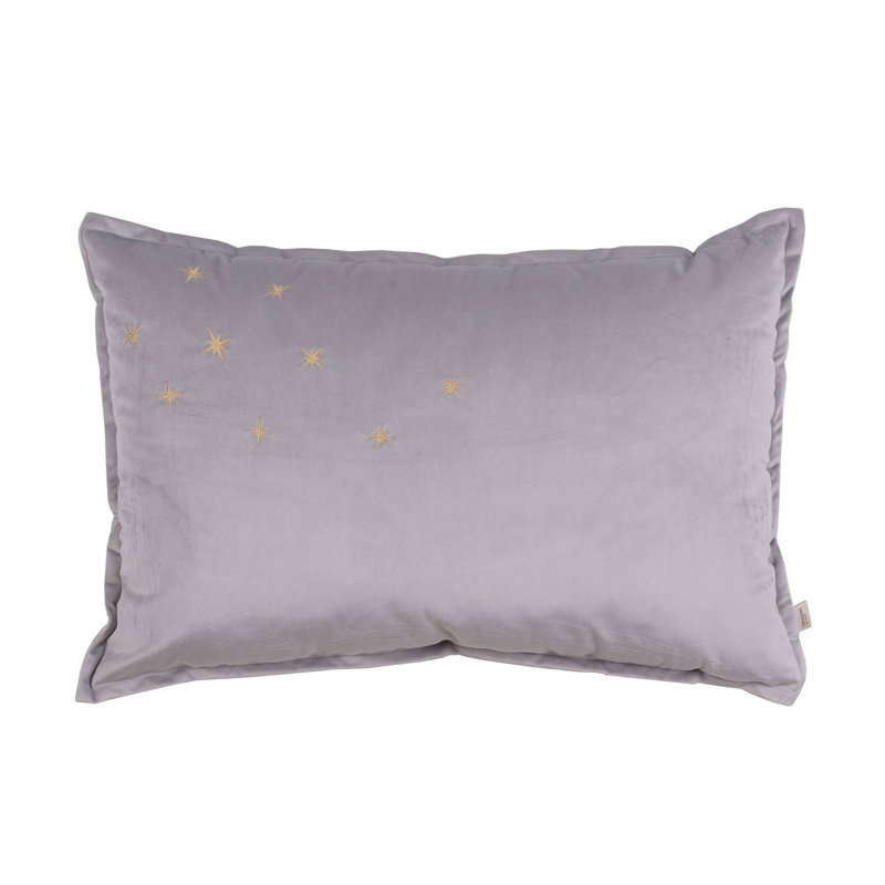 Square Euro Cushion, Silver Grey