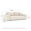 Three-seater square arm sofa-1512409327