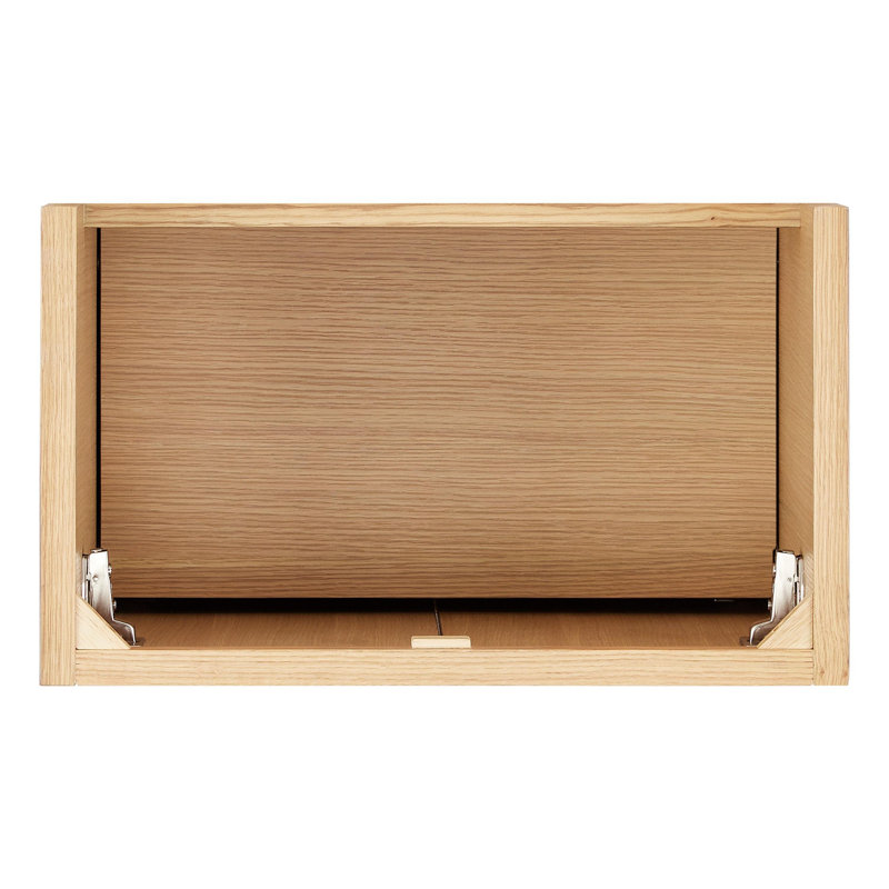 24" Fircrest Single Bathroom Vanity with Integral Sink, Sandy Oak