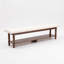 Banc en bois massif 70,9 "avec rangement pour le vestibule et banc pour chaussures