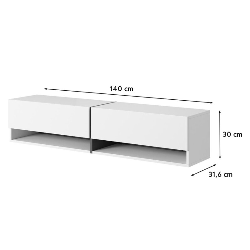 Lindcove TV Stand for TVs up to 60", White