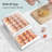 Egg Holder for Fridge, 2-Tier Stackable 40 Eggs Organizer Drawer for Refrigerator