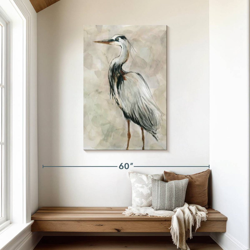 Brampt Crane At Dusk II, 45" H x 30" W