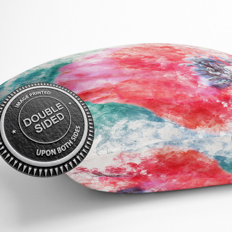 Abstract Square Throw Cushion, 55cm H x 55cm W x 20cm D