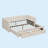 Twin Size Upholstered Extendable Daybed Frame With Trundle-316189069