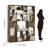 71" H Large Woodern Sturdy Bookshelf Bookcase, Thickened 18mm Freestanding Display Storage with Open Shelves and 2 Wicker Baskets, for Home Office, Living Room & Bedroom-1584518570