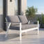 Causeuse d'extérieur en aluminium avec coussins Brandtley-87939156