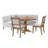 Hernandes 4-Piece Natural Upholstered Nook Set