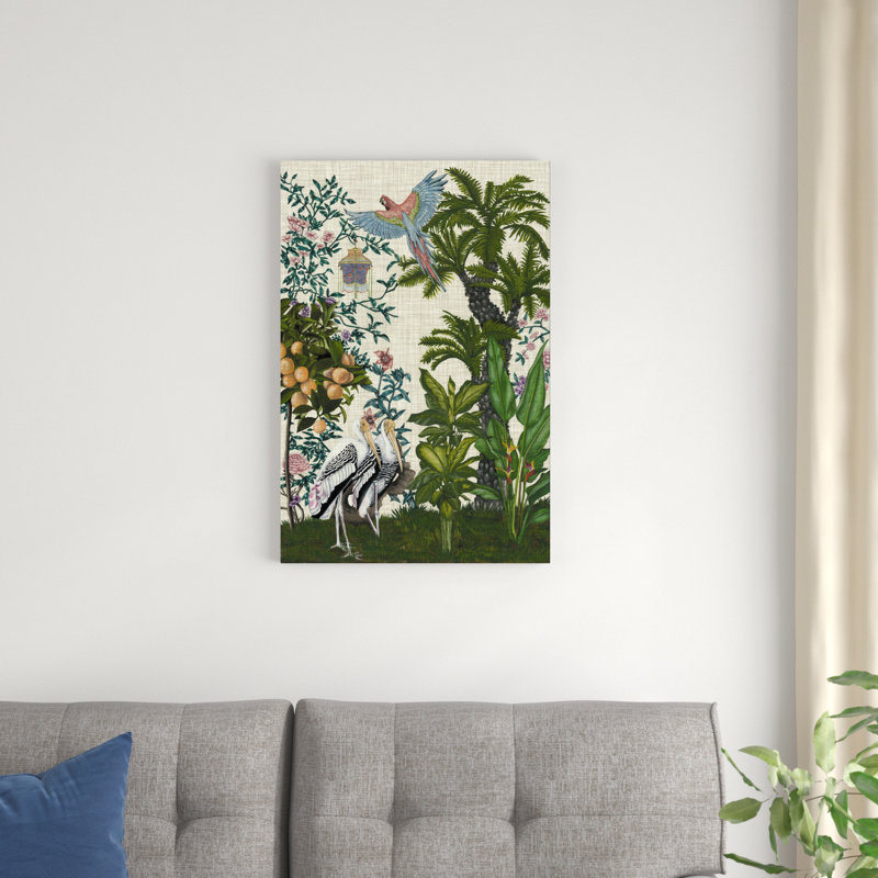 Paradis chinoiserie II, H 30 po x l 20 po x P 1,25 po