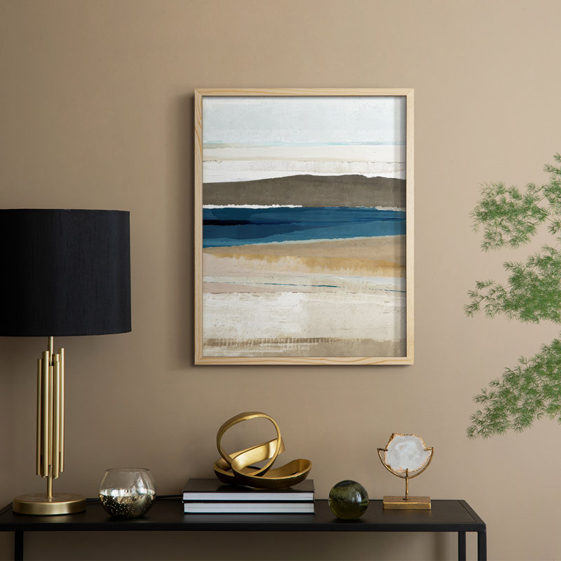 Reproduction encadrée Buttermere Triptych III - bois massif, Naturel, H 11 po x l 9 po