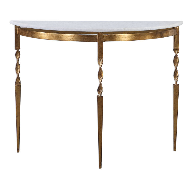 Imelda 40'' W Stone Console Table