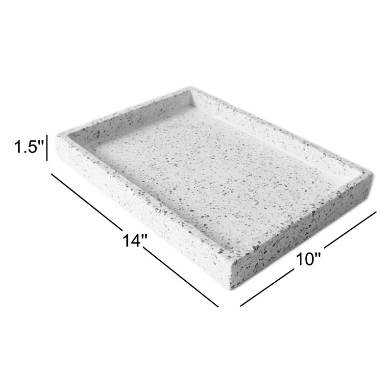 Plateau de table basse Balto, H 1,5 po x l 14 po x P 10 po