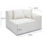 Cherylee Cream Chenille Basketweave RAF Corner Chair