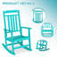 Ensemble de 2 chaises berçantes d'extérieur surdimensionnées-360946967
