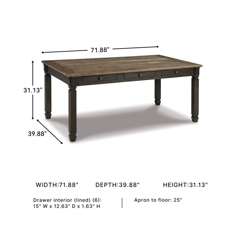 Krout Oak Solid Wood Base Dining Table