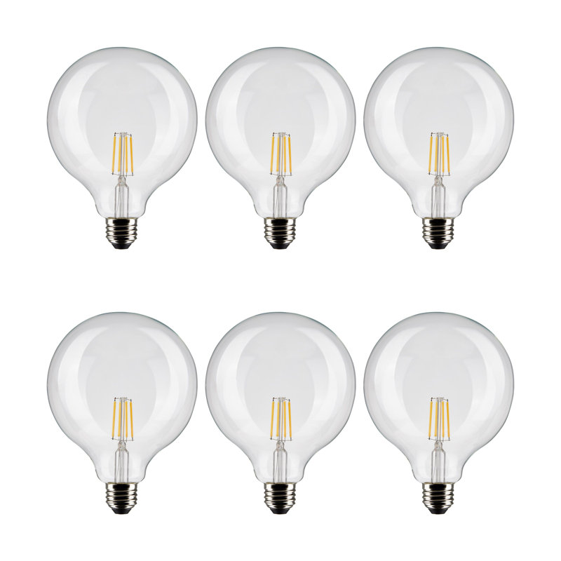4 Watt (40 Watt Equivalent), G40 LED, Dimmable Light Bulb, E26/Medium (Standard) Base, 4000K, 6 Watt