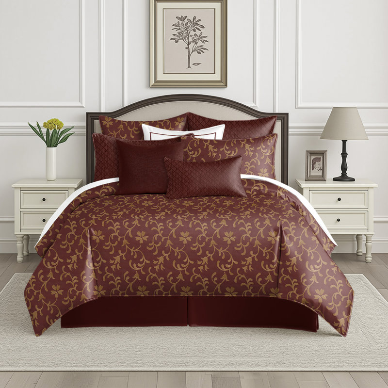 Ensemble de housse de couette Venetian Garnet, Housse de couette très grand et 2 très grandes t