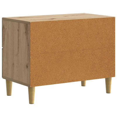 62cm W Manufactured Wood Bedside Table