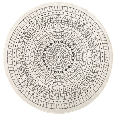 Porto rug in black/cream
