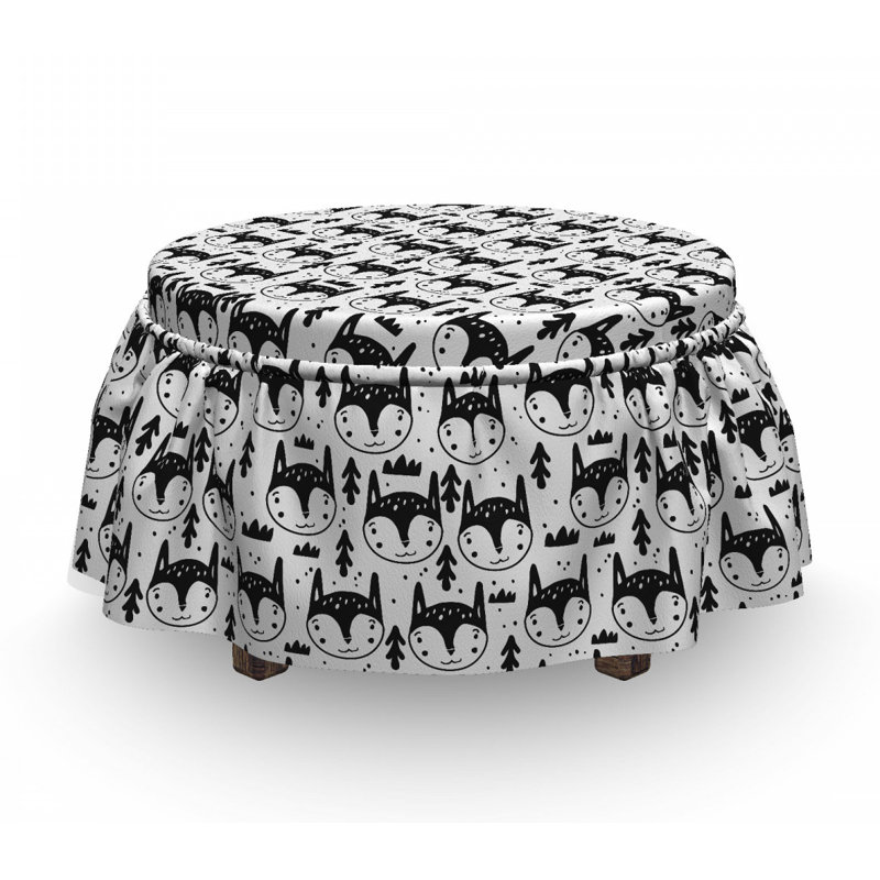 Housse pour repose-pieds fox scandinave