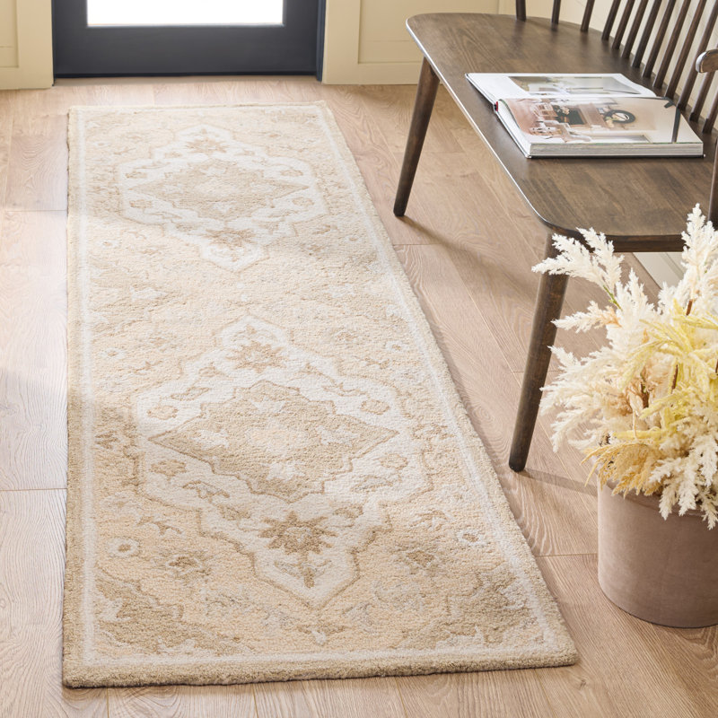 Metro 757, laine 80% touffetée à la main; Tapis oriental 20% coton, Tapis de couloir 2 pi 3 po x 8 pi