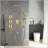 Multi-Function Wall Mounted Shower System with Body Sprays-125774903