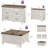 4 Piece Farmhouse Coffee Table Set