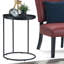 Table d'appoint en métal - noir