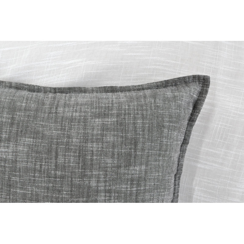 Housses de coussin texturées en coton texturé / Housses de coussin modernes / Taie d'oreiller élégante, Vert olive