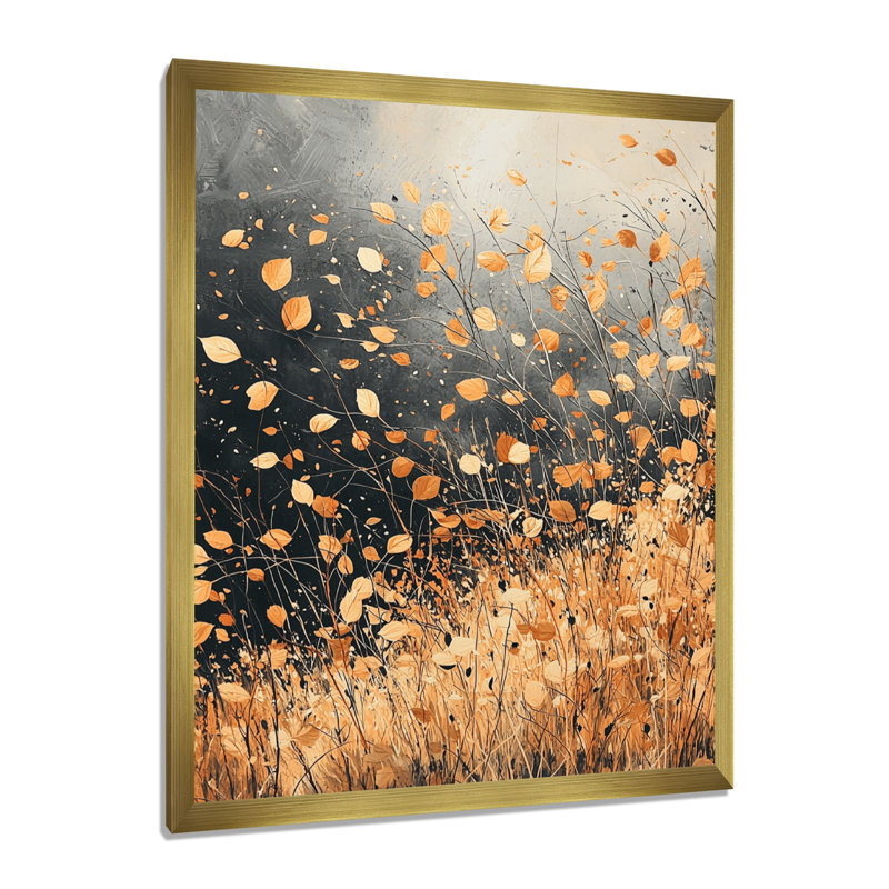 Jamila - Landscapes Canvas Wall Art, H 44 po x l 34 po, Reproduction encadrée d'une seule photo, Doré