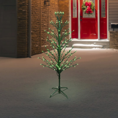Arbre de Noël pré-éclairé vert cascade