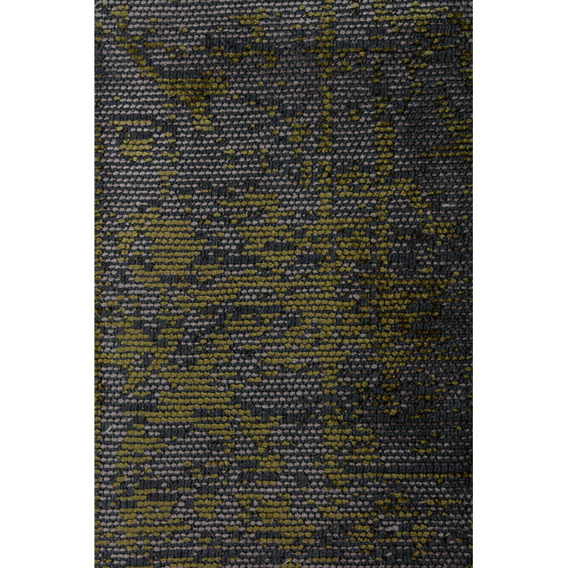 Rapture Dark Gray/Yellow Oriental Luxury Area Rug, Rectangle 7'10" x 11'2"