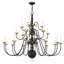 Lustre 22 lumières de style bougie Ricards
