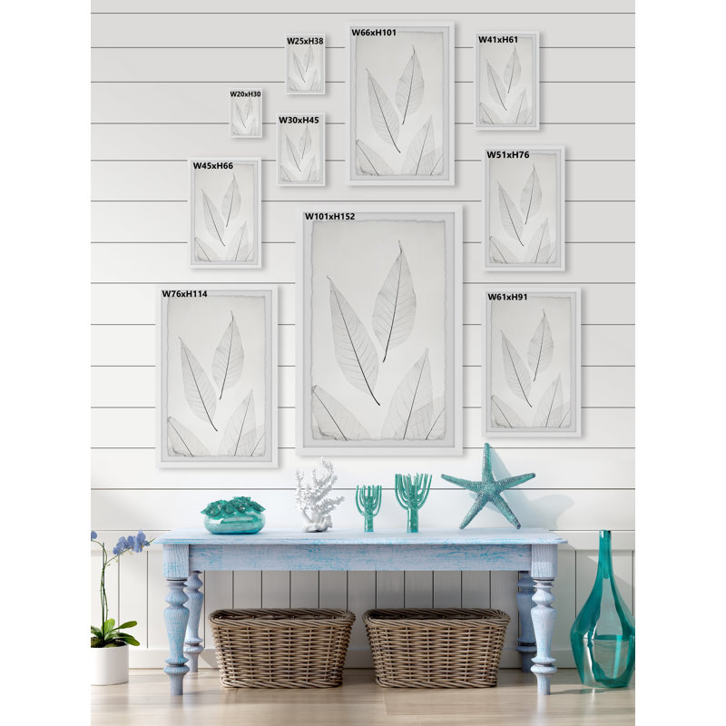 Pointing Leaves - Single Picture Frame Painting, 61cm H x 41cm W x 3.81cm D