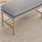 End Of Bed Bench With Shelf-488488539